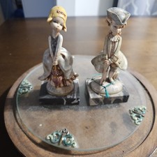 Vintage fontinni francuskie posągi dziecięce