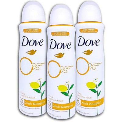 3x Dove Deodorant Citrus- und Pfirsichduft , 150ml Neu (740)