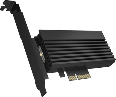 ICY BOX PCI Express Karte, M.2 NVMe SSD zu PCIe 4.0 Adapter, Kühler, LED