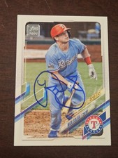 2021 Topps NICK SOLAK Rangers In-Person Signed Autographed AUTO