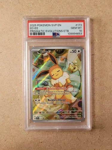 Eevee SVP 173 Promo PSA 10 - 2025 Pokemon Prismatic Evolutions
