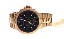 NEW MICHAEL KORS DYLAN ROSE GOLD TONE S/STEEL CHRONO DIAL DATE WATCH MK8324