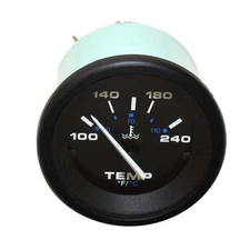 Teleflex Boat Temperature Gauge 59645 | Premier Pro 2 Inch Black