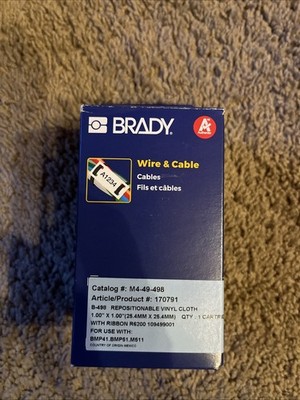 Brady Cartridge With Ribbon Catalog #M4-49-498 Product 170791