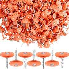 Roofing Nails Plastic Cap 1 in. Galvanized Felt Paper Tyvek House Wrap 200 count