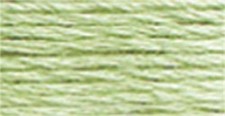 DMC Pearl Cotton Skein Size 3 16.4yd-Very Light Pistachio Green