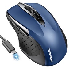 Bluetooth Mouse BT5.0/3.0  2.4G Rechargeable Wireless Mouse 4800 DPI Optical...