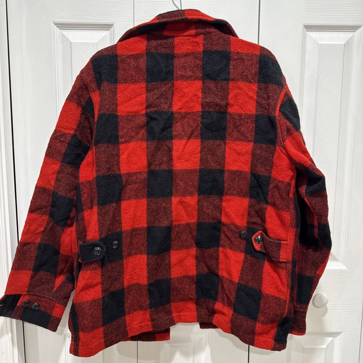 VTG Duxbak Buffalo Plaid Check Hunting Jacket Men's MEDIUM Ed Gein