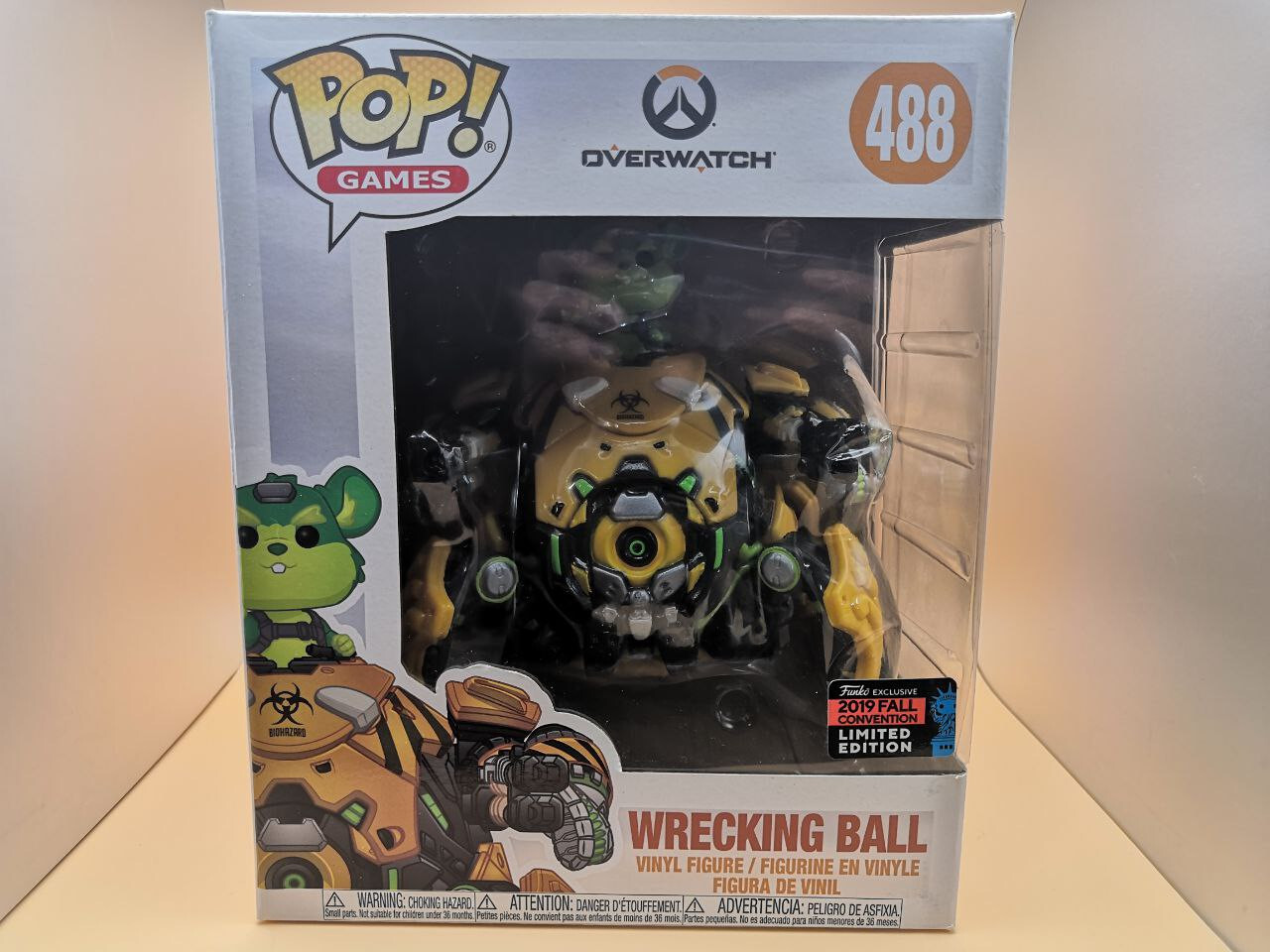 Funko Pop! Overwatch Wrecking Ball 488 2019 Fall Convention Limited Ed - P34