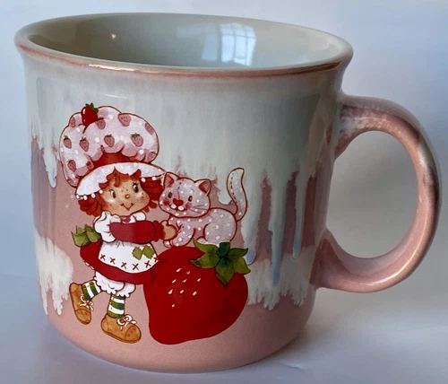 2024 Strawberry Shortcake Ceramic Coffee Tea Mug Pink & Beige 20oz