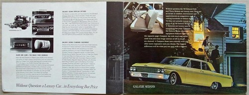 FORD RANGE USA Sales Brochure 1962 #FDC-6212 GALAXIE Galaxie 500 STATION WAGONS - Picture 3 of 4