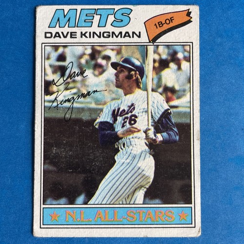 1977 TOPPS BASEBALL CARD  #500 DAVE KINGMAN NY METS