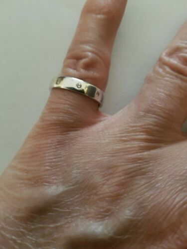 (CERTIFICADO) ANILLO BANDA ETERNIDAD DIAMANTE CORTE BRILLANTE DE 0,15 QUILATES PLATA ESTERLINA 925 - Imagen 8 de 12