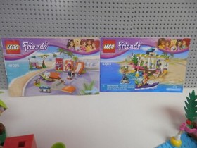Lego Friends Lot 41099 Heartlake Skate Park & 41315 Surf Shop With instructions