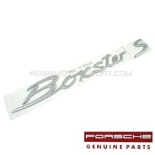 Porsche 987 Boxster Boxster S Emblem In Satin Aluminum Finish 98755903700