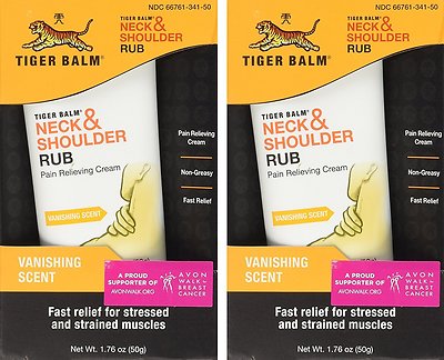 Tiger Balm Neck & Shoulder Rub FAST Muscle Ache Relief 50 g ( 2 pack ) --