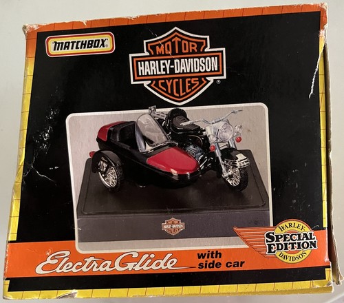 Diecast Harley Davidson Electra Glide Special Edition w/Side Car Matchbox #73310 - Picture 5 of 6
