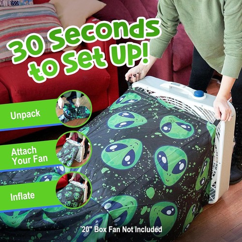 USA Toyz Air Dome Alien Pop Up Zelt für Kinder - schwarz - Bild 3 von 6
