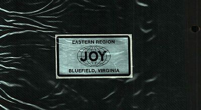   NICE EASTERN REGION JOY COAL MINING STICKER # 497