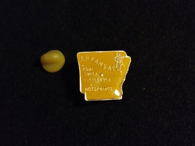 Pin's Karte Arkansas. Fort Smith. Littlerock. Hotsprings. Karte - Pin Pins L24