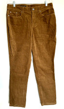 BROOKS BROTHERS - Women's Mid Rise Corduroy Pants - Brown - Size 12