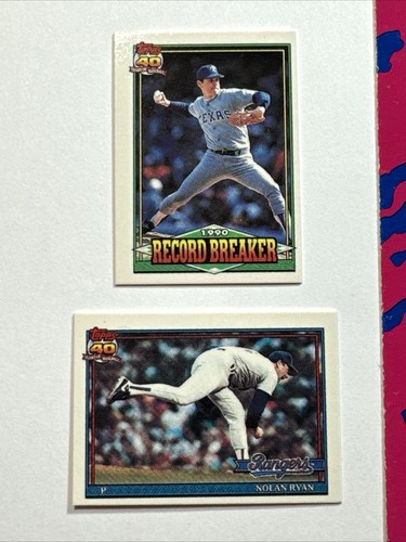 Nolan Ryan Lot ~ 1990 Classic W/ Bo Jackson ~ Topps Micro🎖️Promo Oddball🎖️ - Picture 2 of 20