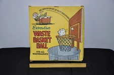  Vintage Poynter Products 1966 maybe NOS WASTE BASKET BALL BOARD HOOP NET