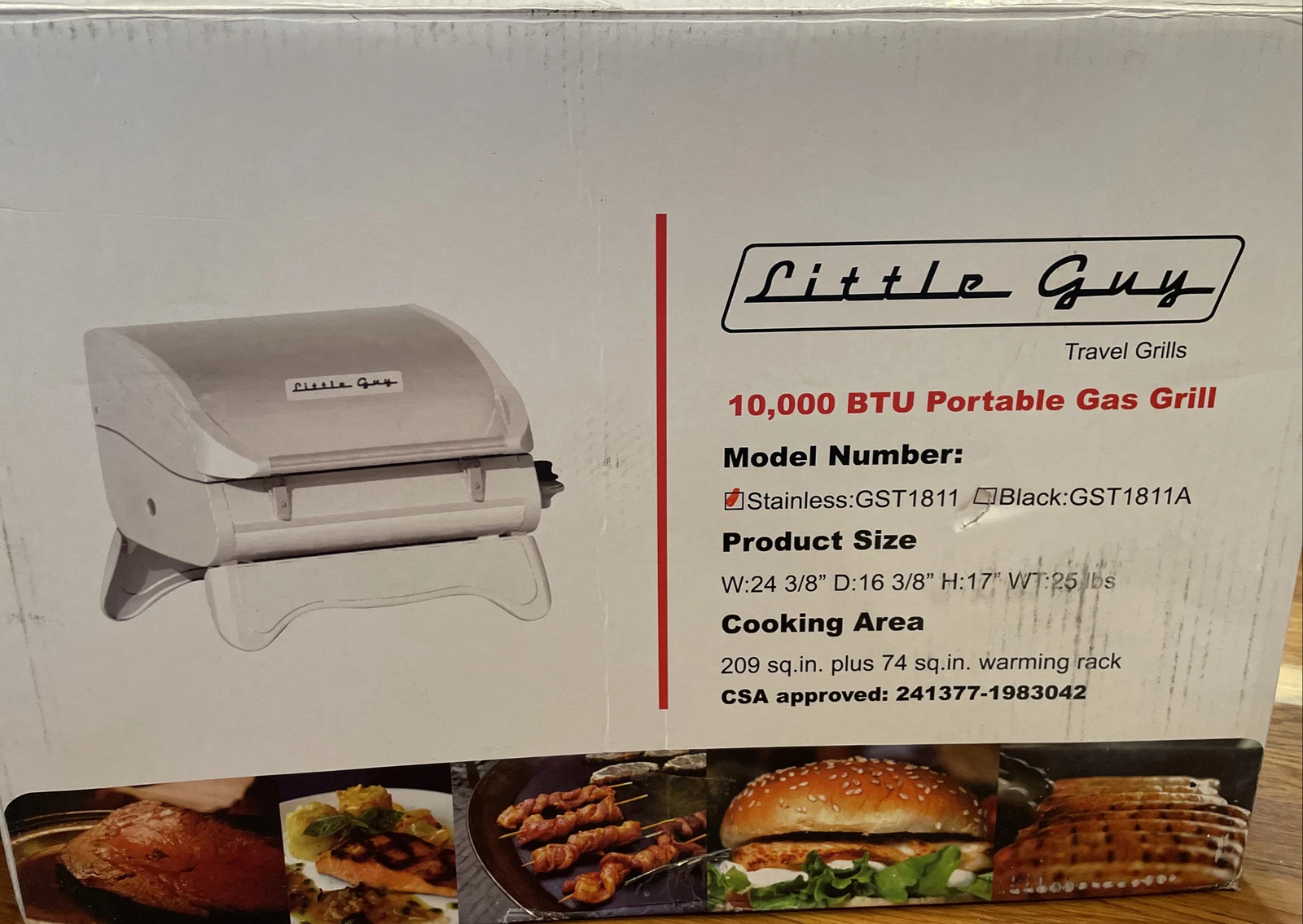Little Guy Travel Grill GST1811 Dansons portable 10,000 BTU Gas propane infrared