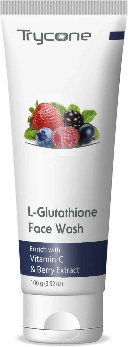 l glutathione face wash Trycone L Glutathione Face Wash Enrich with Vitamin-C for Skin Whitening,  100 Gm