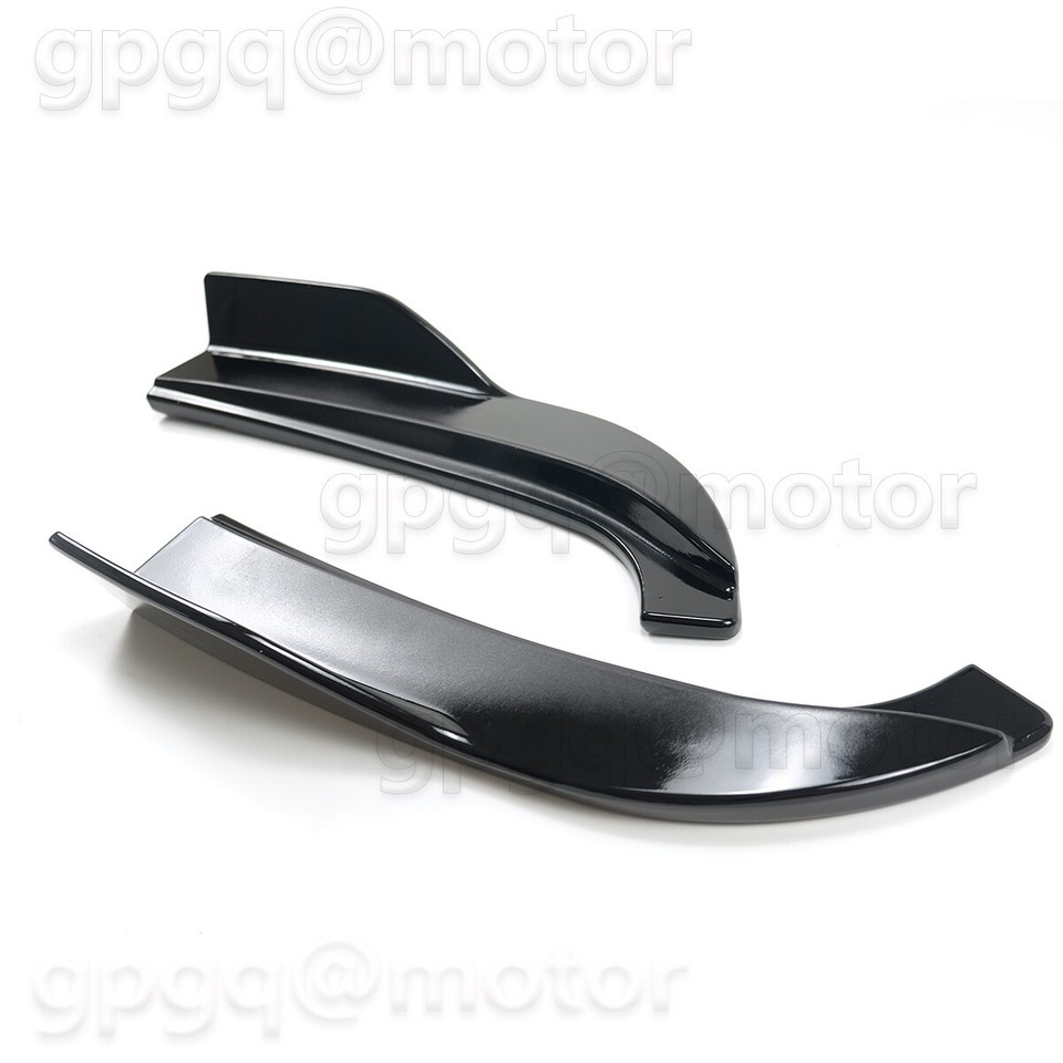 Gloss Black Rear Bumper Diffuser + Corner Aprons For Hyundai Genesis Coupe 09-16