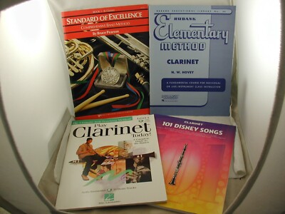 Playing the Clarinet 4 Books Basics Rubank Elementary Method Band Disney Songs
