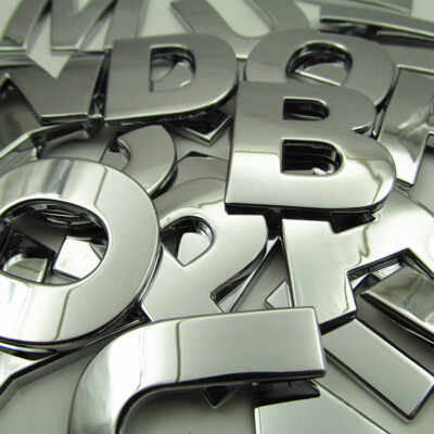 40PCS 3D Car Letters & Numbers – ABS Decals For Trunk, Door, Universal Fit - View #7