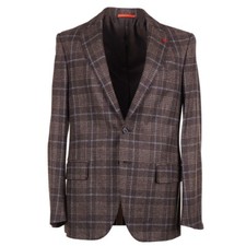 Isaia 'Sanita' Slim-Fit Soft Boucle Check Wool Sport Coat 40R Eu 50 NWT