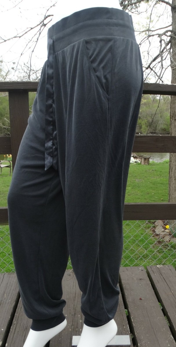 Victoria Secret Grey Ribbed Jogger Pants Large 33X29 | eBay