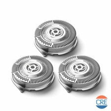 PHILIPS 3 Testine Originali Rasoio Elettrico Serie 5000 6000 PT7 AT7 PT8 AT8