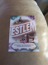 2021 Topps WWE Base Card #47 Kevin Owens def. Seth Rollins 