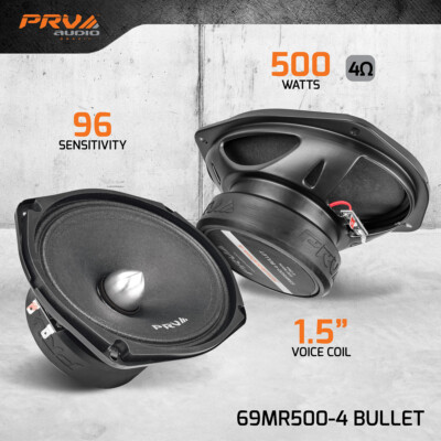 PRV Audio 69MR500-4 BULLET 6x9