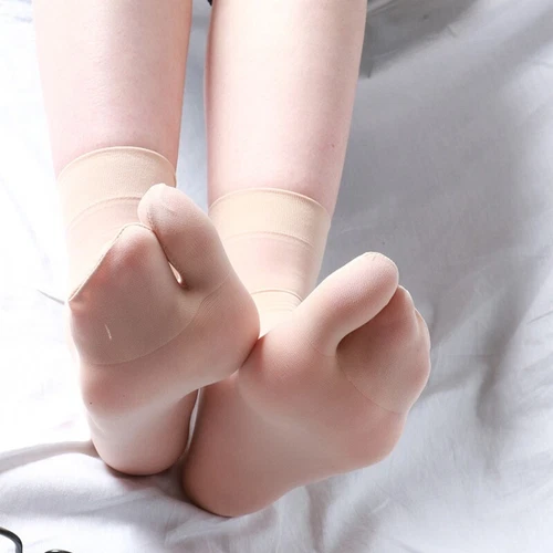 10 Pair Silky Two Toes Split Socks Thin Japanese Tabi Ninja Hosiery Socks Summer - Picture 2 of 21