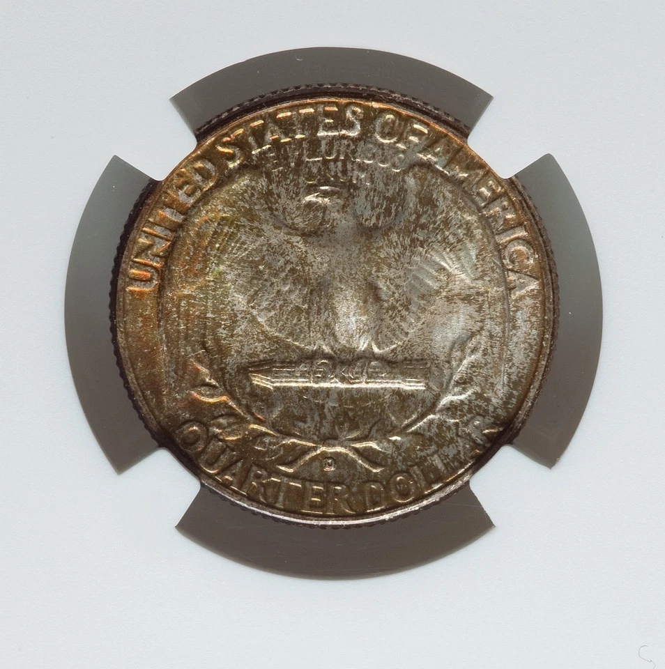 1949-D Washington Quarter NGC MS67 - ORIGINAL TONING - Image 4 of 4