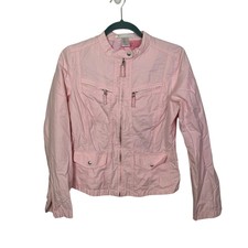 Vintage Cote Femme Pink Moto Jacket, Size 6