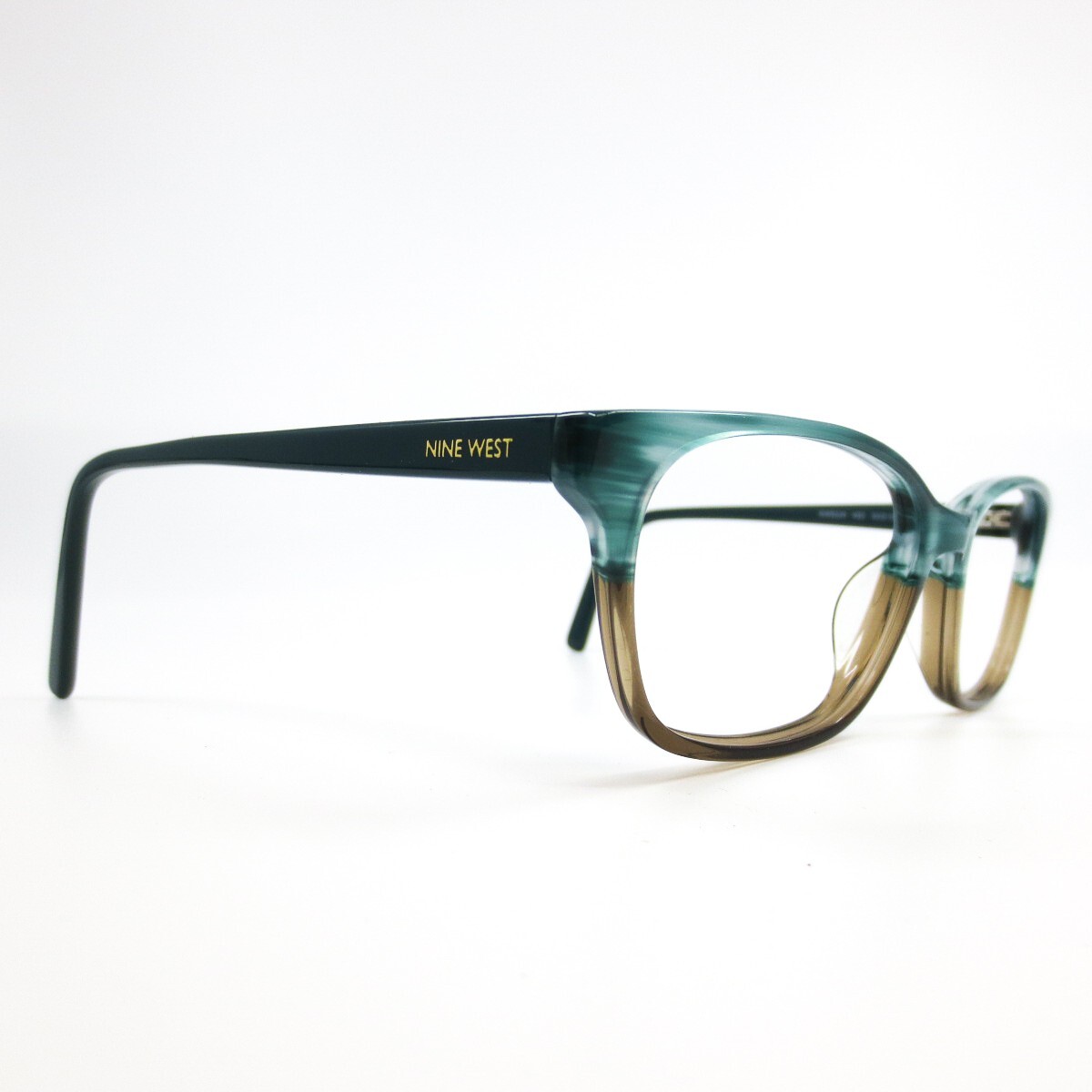 Nine West Eyeglasses Frames NW5224 422 Green brown Rectangular 53