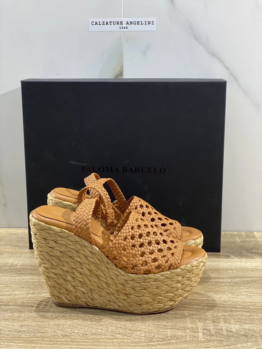Paloma Barcelo Sandalia Mujer Paige Piel Ocre Lujo Zapatos 38 eBay