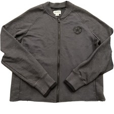 Converse Classic Mens All Star Black Baseball Varsity Jacket Letterman Small EUC