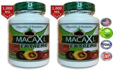 Organic maca root black red yellow 120 capsules maca extreme extract