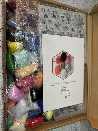 Wool Felting Kit Craft Hobby New Set Multicolor