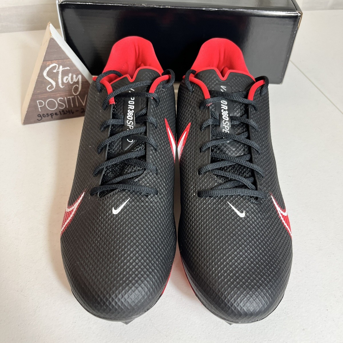 Size 15 - Nike Vapor Edge Speed 360 Black University Red for sale