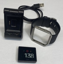 Fitbit Blaze FB502 Fitness Activity Tracker Small Black Band With Charger