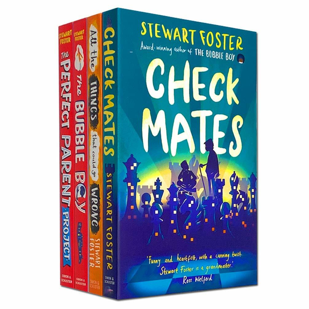 Stewart Foster The Bubble Boy 4 Books Collection Set Check Mates, The Bubble Boy