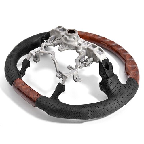 ZVW 30 Prius Brown Wood Grain Gun Grip PVC Steering Wheel New 30 Series Interior - Picture 4 of 4