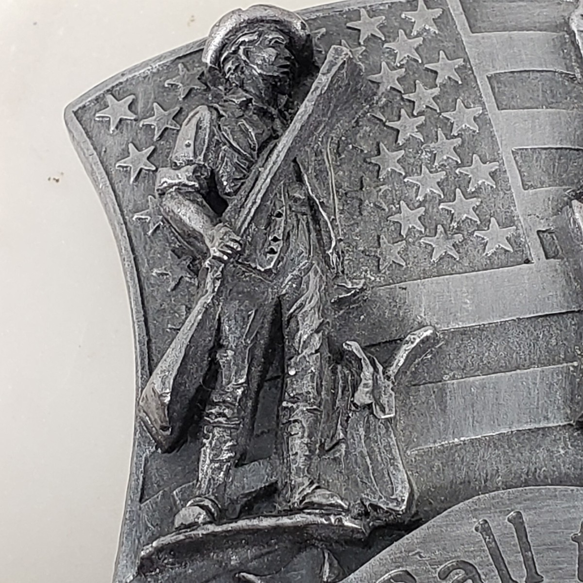 90s VFW Call to Duty Belt Buckle War Veteran Collectable  display picture 1